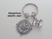 Binoculars and Compass Keychain - "Adventure Awaits You" by Jewelry Everyday
