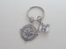 Binoculars and Compass Keychain - "Adventure Awaits You" by Jewelry Everyday