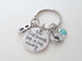 Your First Breath Took Mine Away Keychain, New Baby Keychain; Mother's Keychain, Father's Keychain by Jewelry Everyday