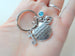 "I Will Hold You in My Heart Until I Hold You in Heaven" Saying Keychain With Custom Add-on Charms by Jewelry Everyday