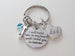 "I Will Hold You in My Heart Until I Hold You in Heaven" Saying Keychain With Custom Add-on Charms by Jewelry Everyday