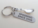 Stainless Steel Custom Engraved Tag Keychain with Spoon Charm, Customize by Jewelry Everyday