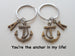 Bronze Anchor Keychain Set - You're the anchor in my life; Best Friend or Couples Keychain Set by Jewelry Everyday