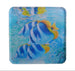 Art Work Magnet By Tessa of Blue & White Butterfly Fish with Yellow Tail