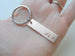 8 Year Anniversary Gift - Personalized Bronze Tag Keychain Engraved with Couples Initials by Jewelry Everyday