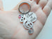 Music Keychain with Treble Clef Charm and Custom Engraved Disc, Musician, Graduate or Teacher Keychain