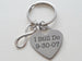 Custom Engraved Stainless Steel Heart Tag Keychain with Infinity Charm, Gift for Couples