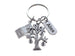 Money Tree Charm Keychain with Money Bill & Customized Thank You Tag, Accountant or Business Student or Teacher Appreciation Thank You Gift by JewelryEveryday