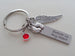 Baby Memorial Keychain - Engraved "Forever in my Heart" with Baby Feet Chartwelry Everyday by Jewelry Everyday