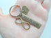 "My Love" Bronze Infinity Symbol Keychain - You and Me for Infinity; Couples Keychain by Jewelry Everyday