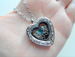 Custom Pet Memorial Stainless Steel Heart Locket Necklace for Family Pet Loss with Paw & Wing Charms - by Jewelry Everyday