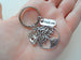 Employee Appreciation Gift - Social Worker/ Community Advocate Keychain, Tree, Hand, "Thank You" Tag with "Thanks for serving our community" Card by Jewelry Everyday
