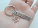 Stay on Course & Reach Your Destination - Steel Tag Engraved With Ships Helm Charm by Jewelry Everyday