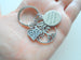 Physical Therapist Keychain with Tree & "Thanks for helping me grow" Engraved Disc Charm; PT Appreciation Gift by Jewelry Everyday