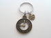 Volunteer Appreciation Gift - "Thank You" Tag & Bronze Clock Charm Keychain with "Thanks for giving us your time!" Card by Jewelry Everyday