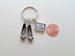 Woman's Teacher Shoes Charm Keychain, #1 Teacher Keychain - No One Could Fill Your Shoes by Jewelry Everyday