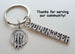 Volunteer Appreciation Keychain with Food Plate Charm, Community Service Keychain by Jewelry Everyday