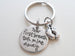 Your First Breath Took Mine Away Keychain, New Baby Keychain; Mother's Keychain, Father's Keychain by Jewelry Everyday