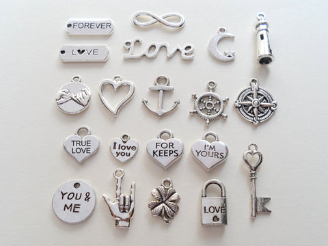 1 Add On Charms to Personalized a Keychain, Select a Charm by Jewelry Everyday