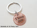 Custom Engraved Penny Keychain, Personalized Keychain, Lucky Penny Keychain, Anniversary Penny Key Chain with Clover Charm