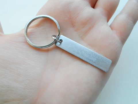 Custom Engraved Tag Keychain with Text and Baseball Image, For Graduate, Team Player or Coach