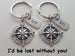 Double BFF Compass Keychains - I'd Be Lost Without You; Best Friends Keychain Gift by Jewelry Everyday