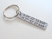 Custom Engraved Stainless Steel Tag Keychain Heart Charm, Gift for Couples