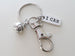 Volleyball Keychain with I Can Charm and Swivel Clasp, Volleyball Player or Coach Keychain by Jewelry Everyday