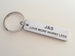 "My Best Catch" Engraved on Aluminum Tag Keychain and Baseball Mitt Charm Keychain; Couples Keychain, Personalized Option by Jewelry Everyday
