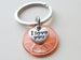 2006 Penny Keychain with "I Love You" Heart Charm by Jewelry Everyday