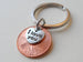 2007 Penny Keychain with "I Love You" Heart Charm by Jewelry Everyday