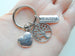 Tree Charm Keychain with Grandma Heart & Beautiful Charm, Grandmother's Keychain by Jewelry Everyday