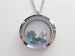Personalized Large Plain Edge Circle Stainless Steel Floating Memory Locket Necklace for Mom or Grandma - by Jewelry Everyday