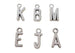 1 Add On Letter Charm to Personalized a Keychain, Select the Letter by Jewelry Everyday