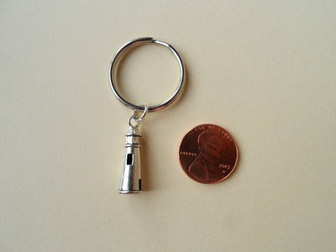 Lighthouse Necklace and Lighthouse Keychain Set