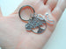 Veterinarian Appreciation Keychain, Veterinary Hospital Staff Gift, Pet & Animal Care Medical Professional; Tree, Paw Print & Stethoscope Charm Keychain by Jewelry Everyday