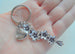 Mom Heart & Flowers Charm Keychain, Mother's Gift- Thanks for Helping Me Grow by Jewelry Everyday