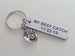 "My Best Catch" Engraved on Aluminum Tag Keychain and Baseball Mitt Charm Keychain; Couples Keychain, Personalized Option by Jewelry Everyday