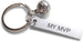 Soccer Ball Keychian and Steel Tag Engraved with "My MVP", Soccer Keychain Gift