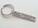 Custom Engraved Small Steel Tag Keychain with Infinity Charm; Stainless Steel Keychain by Jewelry Everyday