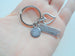 Swimmer Charm, Strong Tag, and Heart Charm Keychain, Swim Keychain, Swimming Fitness Encouragement Keychain by Jewelry Everyday
