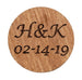 Custom Engraved Wood Magnet, Couples Anniversary or Wedding Day Gift
