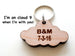 Custom Personalized Wood Cloud Keychain, Engraved Initials, Anniversary Gift, Husband Wife Key Chain, Boyfriend Girlfriend Gift, Customized Couples Keychain