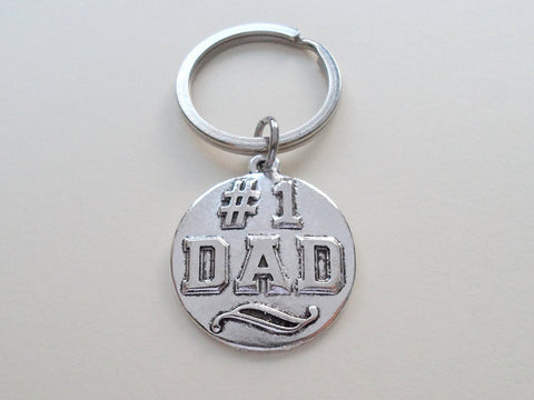 #1 Dad Keychain - Gift for Dad