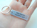 Aluminum Tag Keychain Engraved with "365 Days, Happy 1st", 1 Year Anniversary Gift