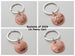 2009 Penny Keychain with Engraved Heart Around Year; 13 Year Anniversary, Couples Keychain