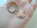 2019 US One Cent Penny Keychain with Heart Around Year; Anniversary Gift, Couples Keychain