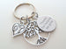 Occupational Therapist Keychain with Tree, OT Heart, and a Thanks for Helping Me Grow Disc Charm, OT Appreciation Gift