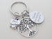 Thanks for Helping Me Grow Engraved Disc with Tree & No.1 Teacher Apple Charm Keychain Gift, Teacher Appreciation Gift
