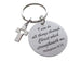 Custom Engraved Bible Verse Disc Keychain with Charm Options, Personalized Religious Keychain